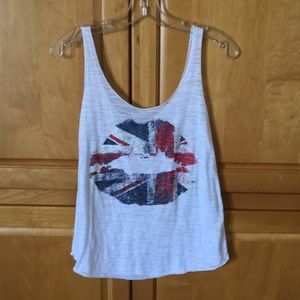Union Jack Lips Tank Top